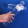 Buy cheap Transparent Laboratory Reagent Bottle Condenser Reactor Water Cooling Quartz Glass from wholesalers