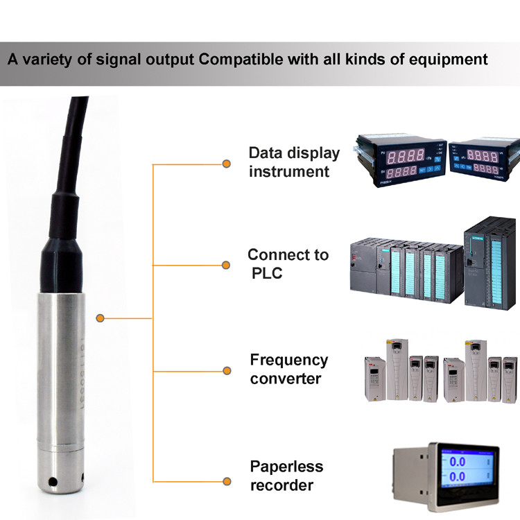 Explosion Proof Submersible Pressure Transducer Liquid Level Sensor 0 - 10V