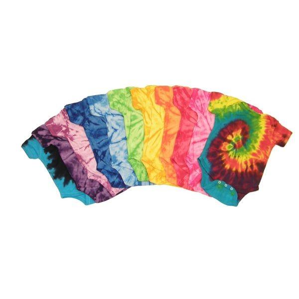 Buy cheap Colorful Cute Newborn Baby Clothes Unique Boutique Baby Tie Dye Romper from wholesalers