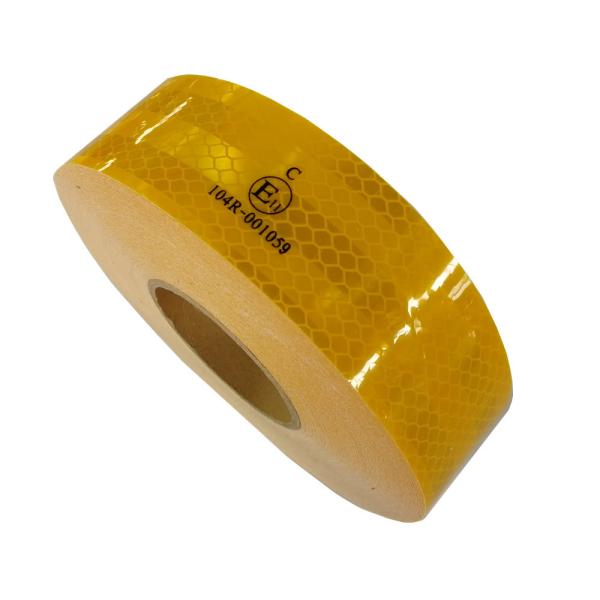 Buy cheap 50mm*45.72m Size Yellow Conspicuity Tape Reflective Sticker 3 - 5 Years Durable from wholesalers