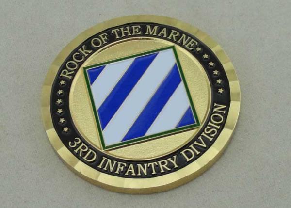 Buy cheap 2.0 Inch Custom Brass Personalized Coins , Gold Plating USA Military Coin from wholesalers