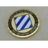 Buy cheap 2.0 Inch Custom Brass Personalized Coins , Gold Plating USA Military Coin from wholesalers
