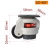 Buy cheap 50kg-1500kg Plate Leveling Casters Heavy Duty EDL Casters GD Series GDF from wholesalers