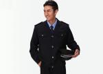 Black Color Security Officer Uniform Lapel Collar Epaulettes With Delicate