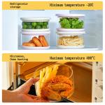 2024 New Kitchen Food Hermetic Containers Microwave Safe High Borosilicate Glass