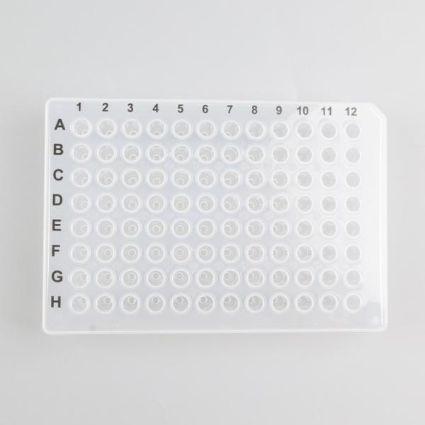 Buy cheap Medical Grade Polypropylene 96 Well 0.2 Ml Half Skirt PCR Plate With Black Number from wholesalers