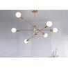 Buy cheap Glass Ball Sinple Style Living Room Modern LED Chandelier from wholesalers