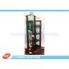 Buy cheap 4 - Shelves Solid Wood Soft Drinking Display Stand With Printing Logo / Metal Wire from wholesalers