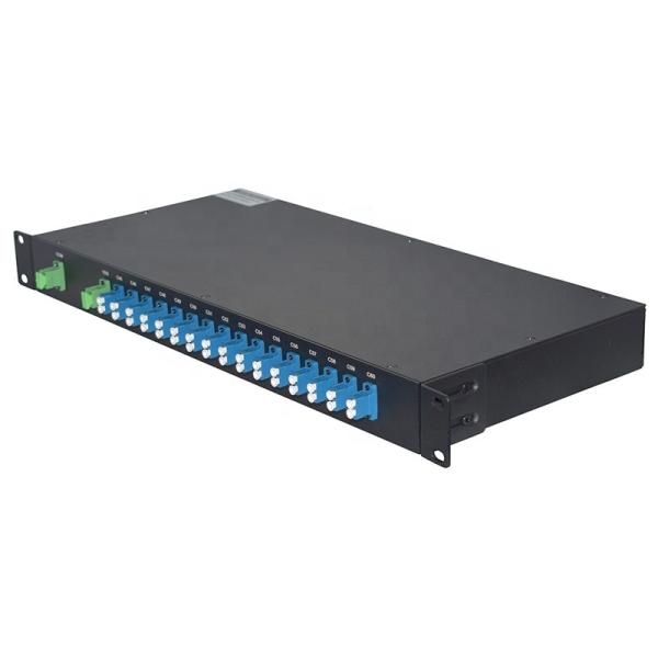Buy cheap 1U 19 Inch MUX DEMUX CWDM Dual / Single Fiber 1270~1610nm Rack Mount 4/8/16/18 CH from wholesalers
