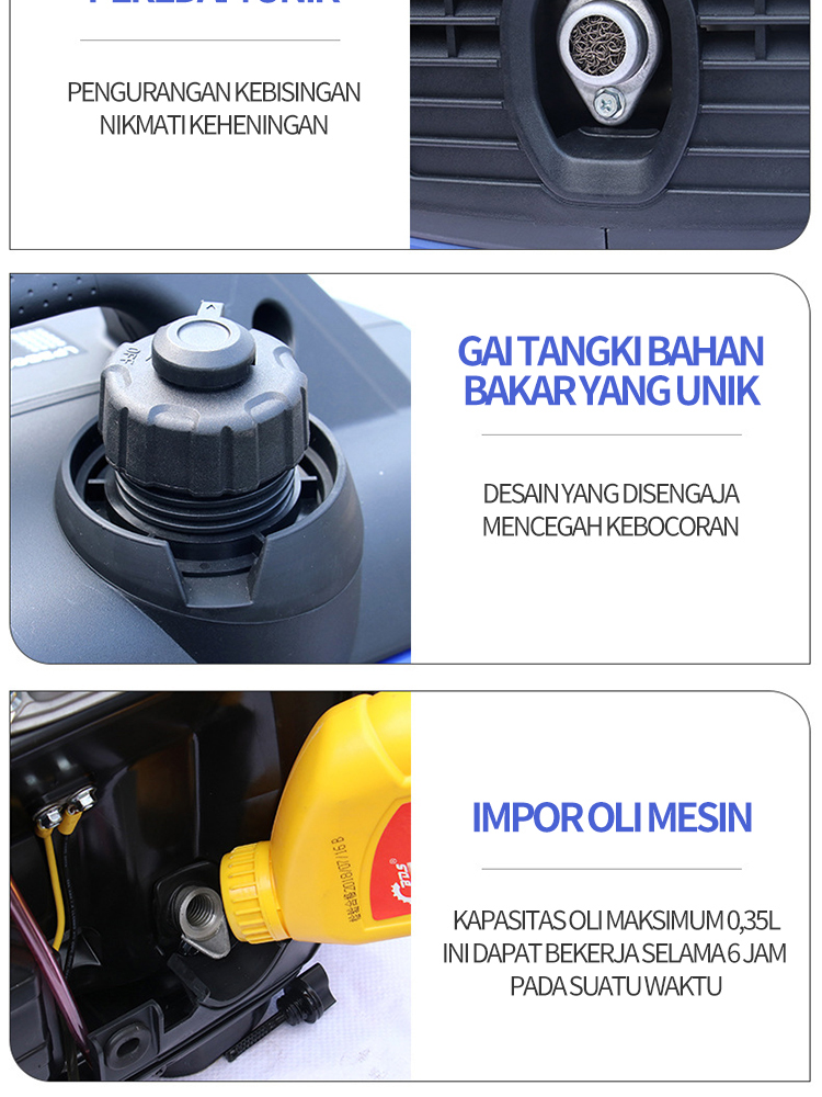 Model 4500ie 3500w gasoline generator inverter silent generator