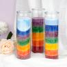 Buy cheap Glass Jar Scented Rainbow 7 Day Prayer Chakra Candles from wholesalers