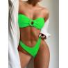 Buy cheap Ten color matching fashion split ladies Swimming Suits Bikini high quality high waist womens swimsuit,light green sexy from wholesalers
