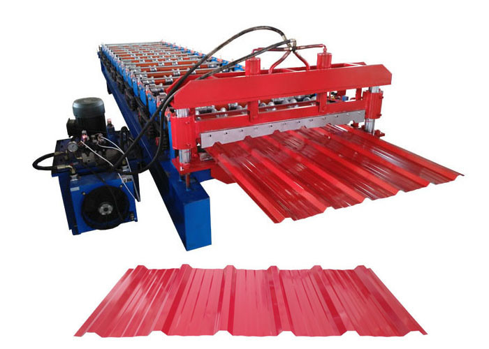 Power 4 Kw Color Steel Roll Forming Machine , Cold Roll Forming Equipment Speed 20-25 M/Min