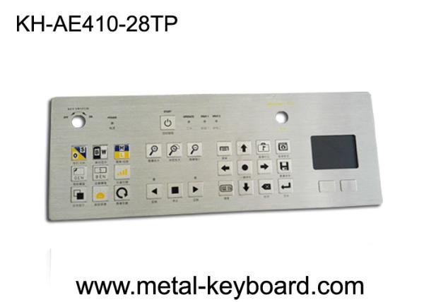 Buy cheap Rugged Kiosk Metal Symbol Keyboard Stainless Steel 28 Keys With Touchpad from wholesalers