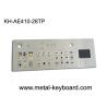 Buy cheap Rugged Kiosk Metal Symbol Keyboard Stainless Steel 28 Keys With Touchpad from wholesalers