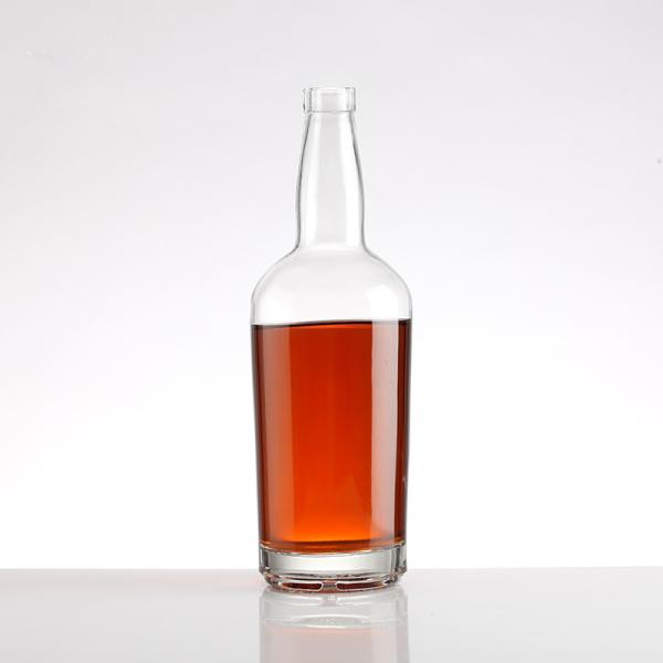 Buy cheap High Weight Square Clear Glass Bottle For Vodka Whiskey Rum Gin 250ml 500ml from wholesalers