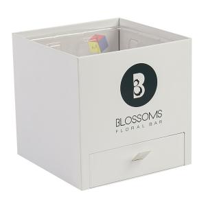 China Lightweight Flower Packaging Box Cardboard Flower Box With Chocolate Drawer on sale