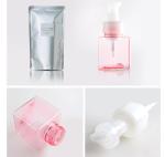 Colorful 650ml Foam Dispenser Bottle , Square Cosmetic Cleaning Hand Soap Pump