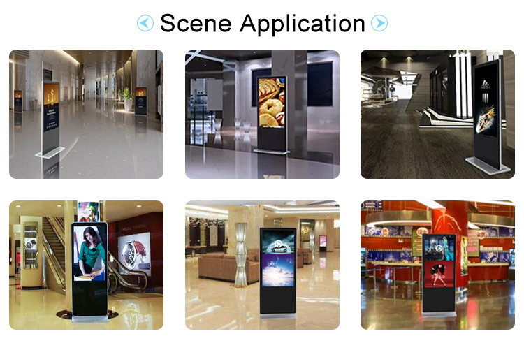 All In One Touch Screen Digital Signage , Floor Standing Advertising Display