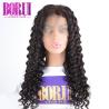 Buy cheap Deep Wave Human Hair Lace Front Wigs Brazilian With Baby Hair Swiss Lace from wholesalers