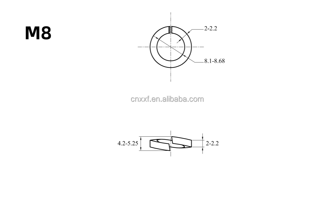 GB93 Standard NXF 2507 Flat Washer Duplex Stainless Steel Spring Washer for General Industry Performance Optimization