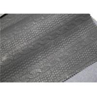 Buy cheap Carbon Black PU Washed Leather Handfeeling No Fading For Clothing Fabric product