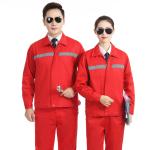 Flyita New Red Color Men Long Sleeve Anti-static Work Clothes With Reflective