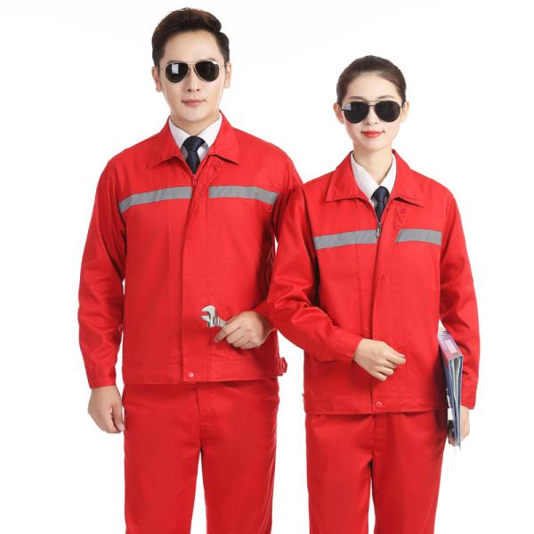 Flyita New Red Color Men Long Sleeve Anti-static Work Clothes With Reflective