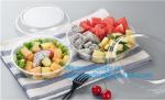 32oz Disposable Clear PET Plastic Salad Bowl With Lid PLA Biodegradable Salad
