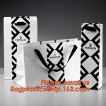 Customized logo silver hot-stamping logo luxury paper gift bags wholesale,paper
