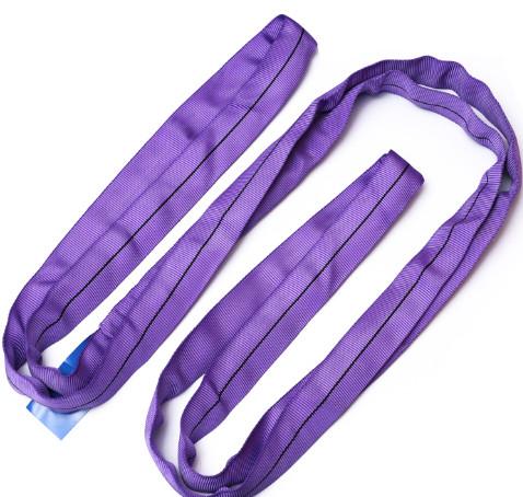 Buy cheap Violet Color WLL 1000KG Polyester Round Slings For 1m - 100m Work Length from wholesalers