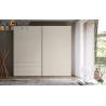 Buy cheap Melamine Finish Plywood Carcase Italian Minimalist Style Sliding Closet Doors for Bedroom from wholesalers