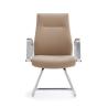 Buy cheap MID Back Cow Genuine Leather Office Swivel Chair For Executive Visitor from wholesalers