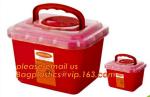 Plastic Disposable Medical Sharps Containers, Kenya safety box for needle