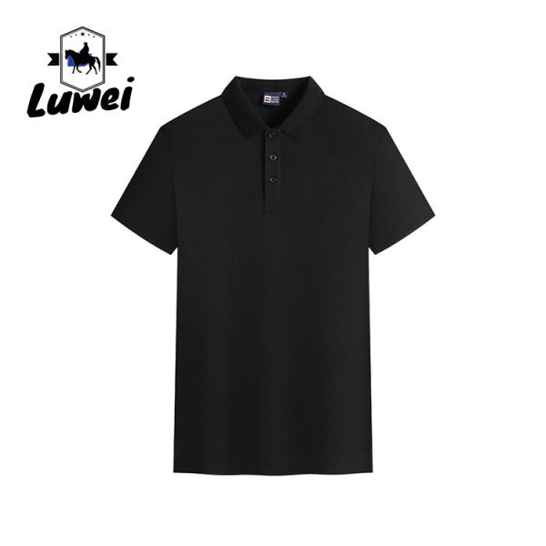 Buy cheap Embroidery Logo Mens Polo T Shirts Breasted Cardigan Lattice Polyester from wholesalers