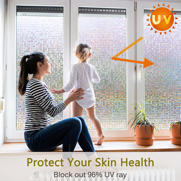 Orange Plain Frosted Window Film 1.22Mx50M Privacy Self Adhesive Window Covering