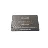 Buy cheap Carbon Fibre OEM 85x54mm Metal Plain Black Business Cards from wholesalers