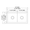 Buy cheap Double Bowl Stainless Steel Single Bowl Kitchen Sink Top Mount 32''X18''X10'' from wholesalers