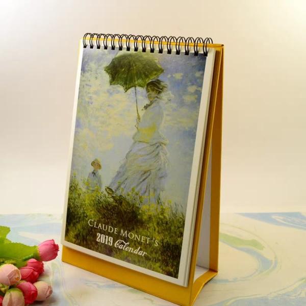 Buy cheap Exquisite Desk Wall Calendar Famous Painting Vintage Design Easy Flip Function from wholesalers