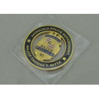 Buy cheap Soft Enamel Personalized Coins Honolulu Police Department , Gold Plating 3D Zinc product