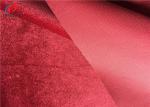 Tricot Knitting Polyester Sofa Velvet Upholstery Fabric , Fleece Home Textile
