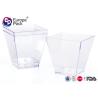 Buy cheap Dessert Plastic Shot Glasses 200Ml Ps Material Square Container For Dessert from wholesalers