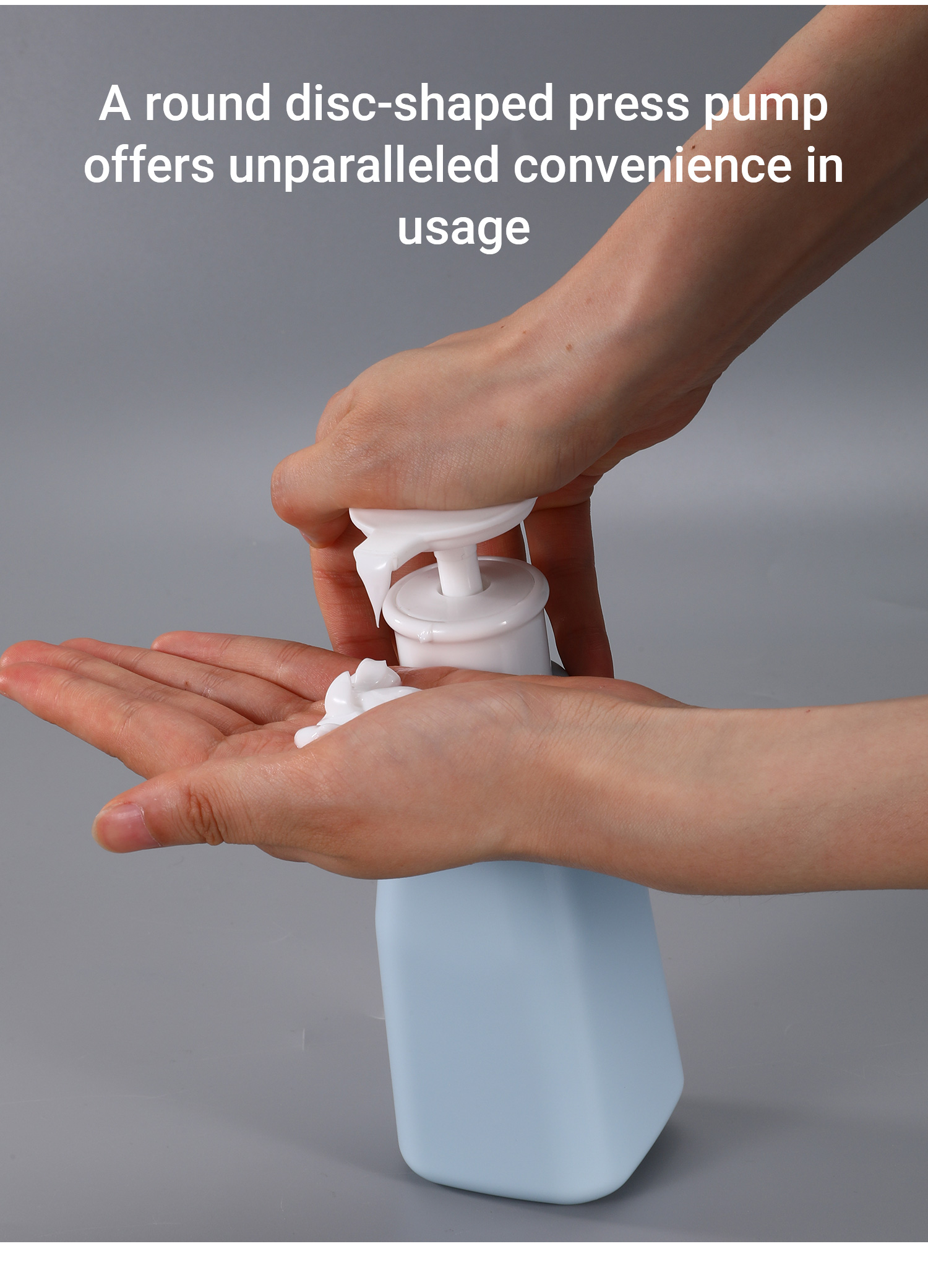 Pump Cap 330ml 11oz Round Shoulder Bottle for Body Lotion Hand Wash Cleanser Skin Care