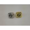 Buy cheap Military Metal 3D Police Badge Emblem Ring With Rhinestones Gold Plating from wholesalers