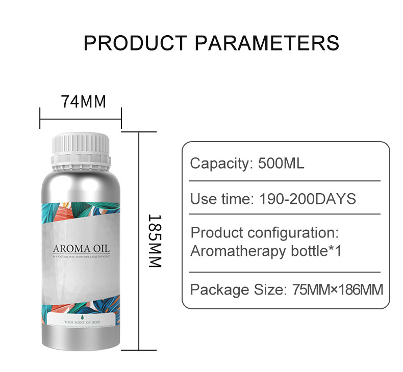 High Quality 500ml Large Bottle Perfume1 Essential Oil Long Lasting Scent Pure Organic Essential Oil For Scent Diffuser