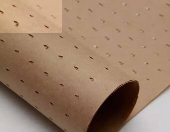 Perforated Brown Eco Friendly Wrapping Paper Anti Curl 80gsm Kraft Paper