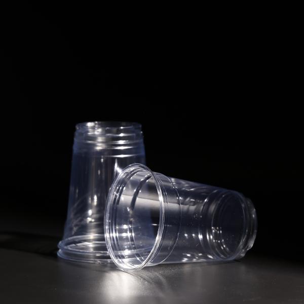 Buy cheap 350ML BPA Free Plastic Cup PET Disposable Cup With LId for Bubble Tea from wholesalers