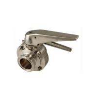 Buy cheap T304 1.5" Pneumatic Actuator Tri Clamp Butterfly Valve product