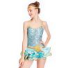 Buy cheap Emerald Latin Dance Costumes Sequin Floral Spandex Dance Dress For Stage from wholesalers