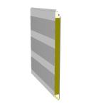 Polyurethane Edge Rock Wool Acoustic Panel Soundproof Customized For Warehouses